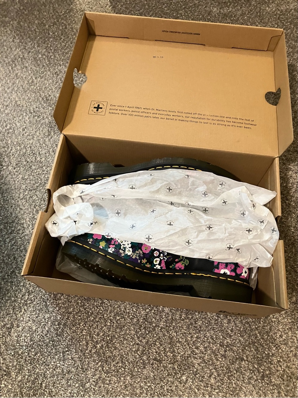 Dr. Martens Black Floral Double-Strap Mary Jane Shoes - Picture 7 of 7